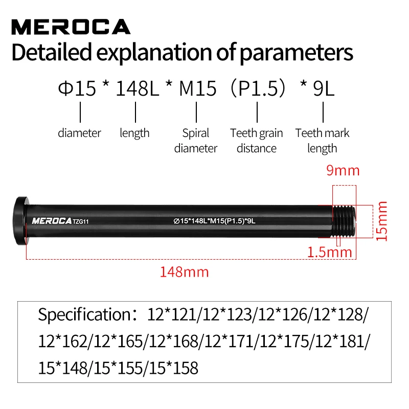 MEROCA MTB Bici Da Strada Pern - Thru Axle Adapter For Bike Trainer recensione e prezzo