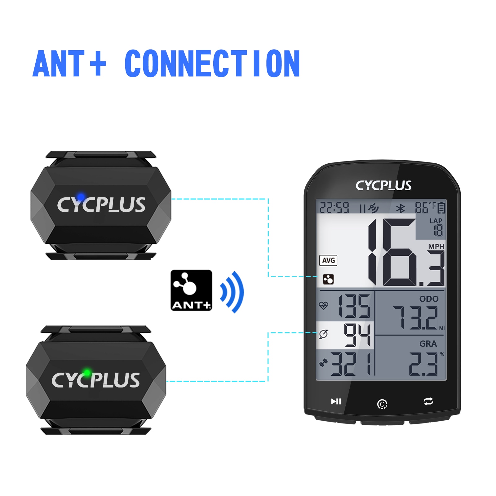 CYCPLUS Cadence Velocità Doppi - Cycling Speed Cadence Sensor Dual recensione e prezzo