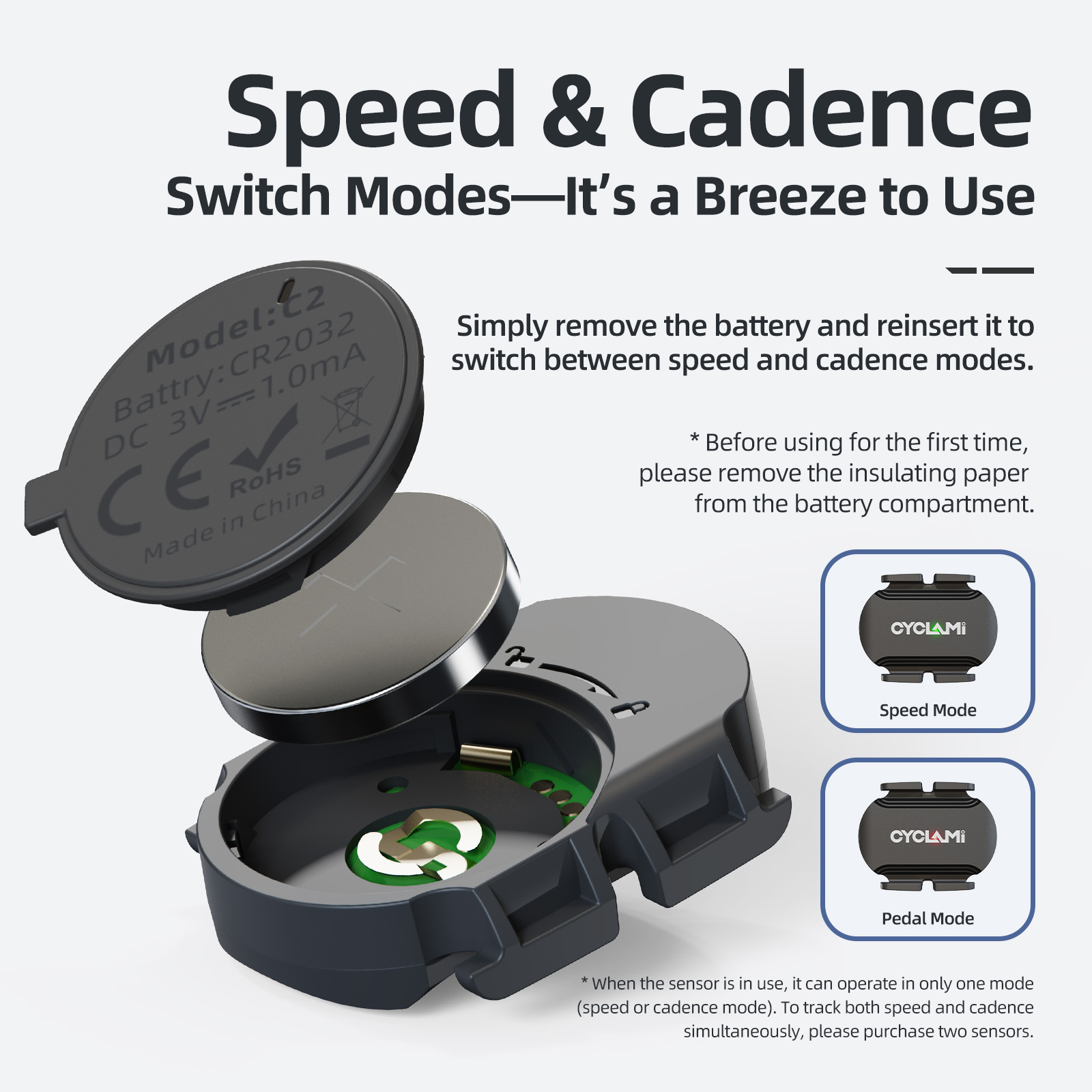 CYCLAMI C2 Sensore Doppio di C - Cycling Speed Cadence Sensor Dual recensione e prezzo